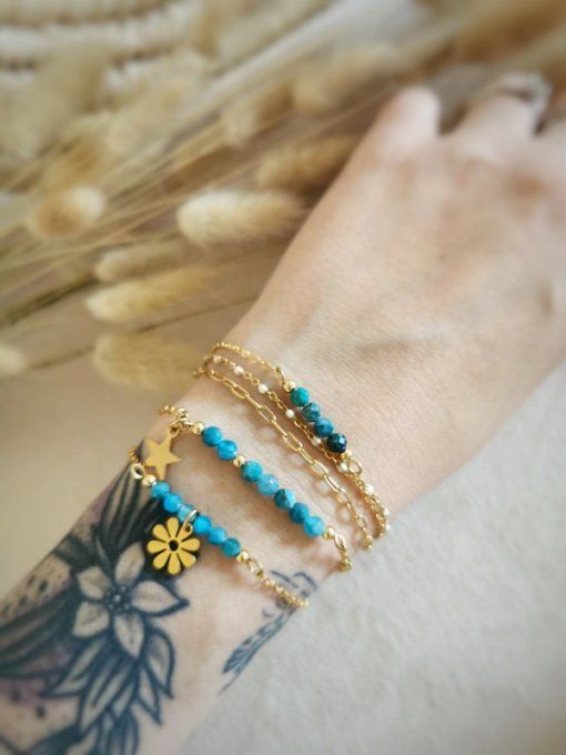 Bracelet collection printemps, apatite