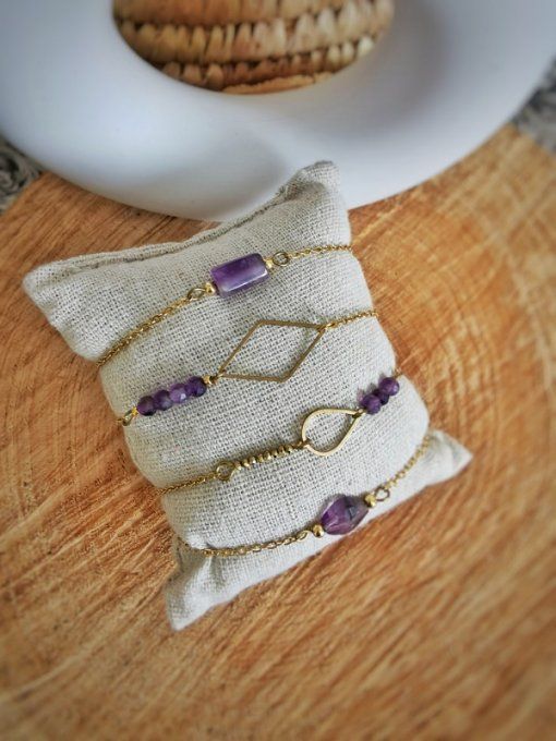Bracelets en amethyste