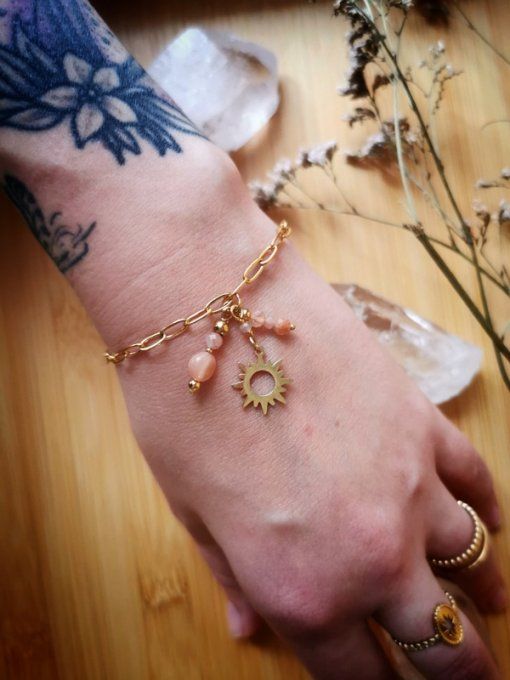 Bracelet Amulette Pierre de soleil