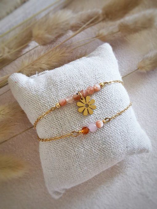 Bracelet collection printemps, pierre de soleil