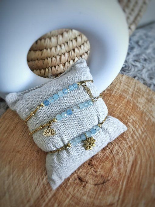Bracelets aigue marine