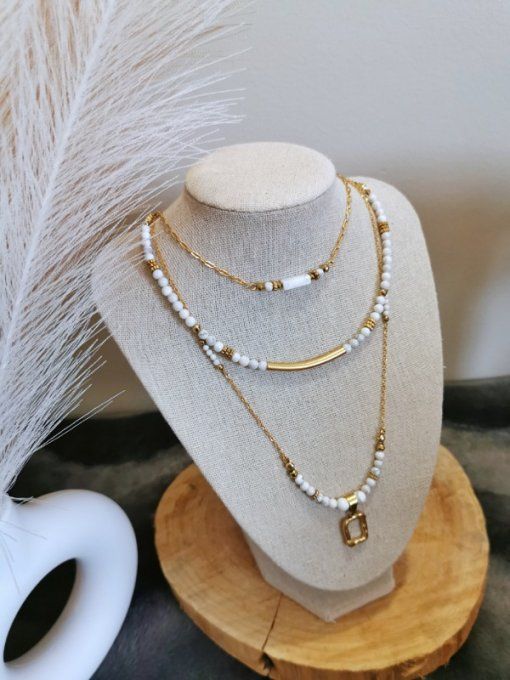 Collier Lili en Howlite