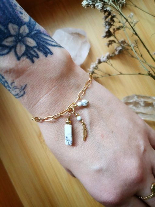 Bracelet Amulette Howlite
