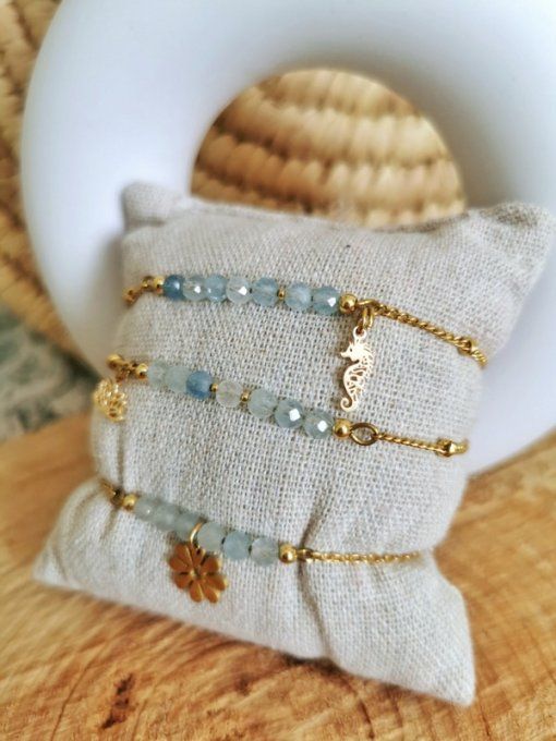 Bracelets aigue marine