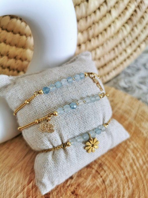 Bracelets aigue marine