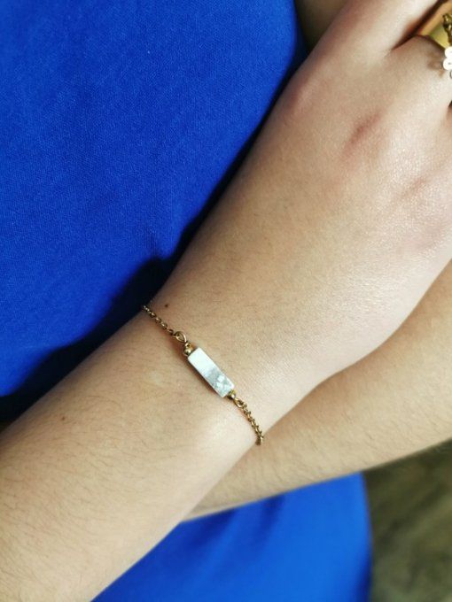 Bracelet "La solitaire" Howlite