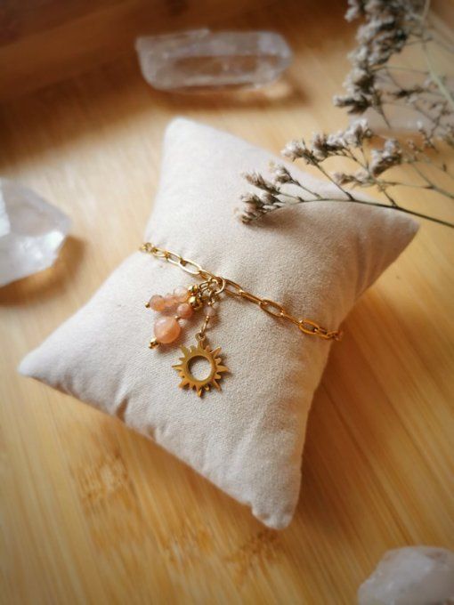Bracelet Amulette Pierre de soleil