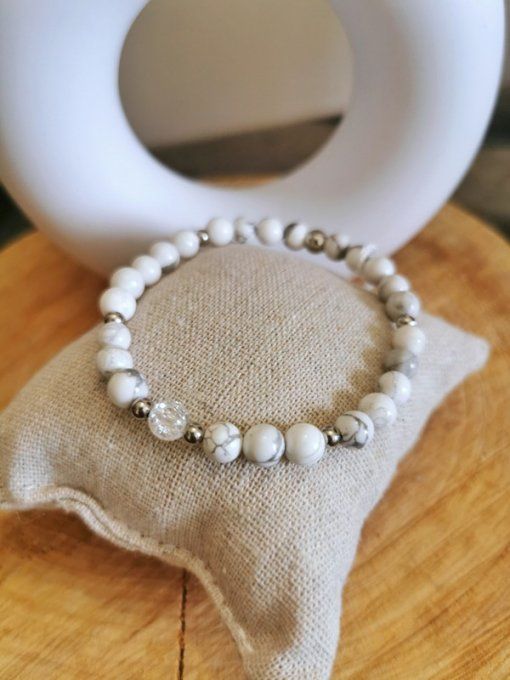 Bracelet douceur howlite