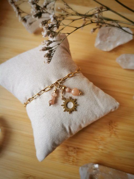 Bracelet Amulette Pierre de soleil