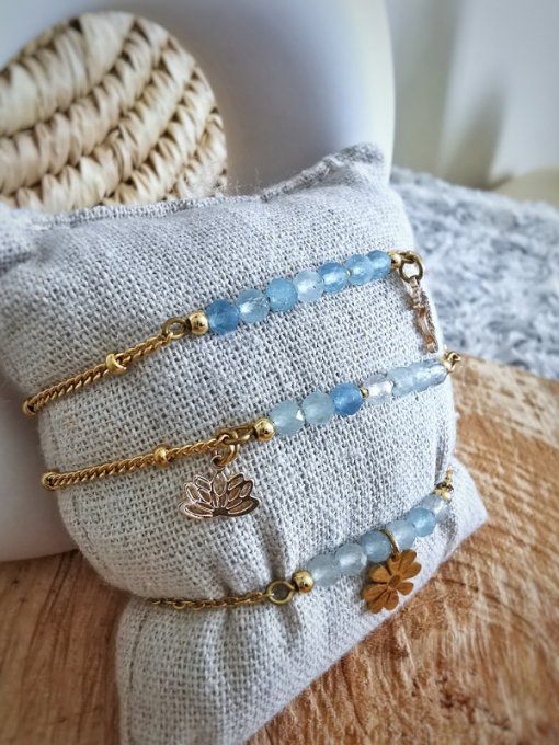 Bracelets aigue marine