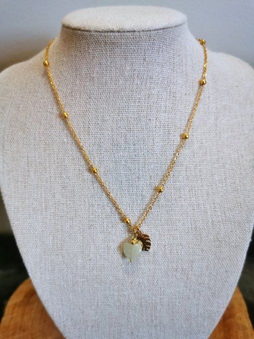 Collier aventurine love