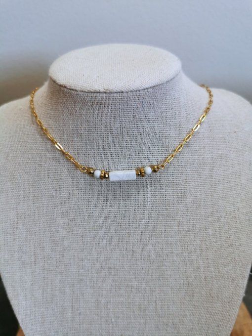 Collier Lili en Howlite