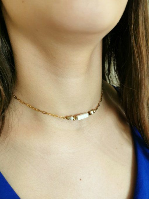 Collier Lili en Howlite