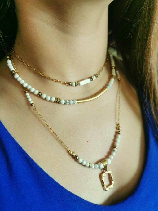 Collier Lili en Howlite