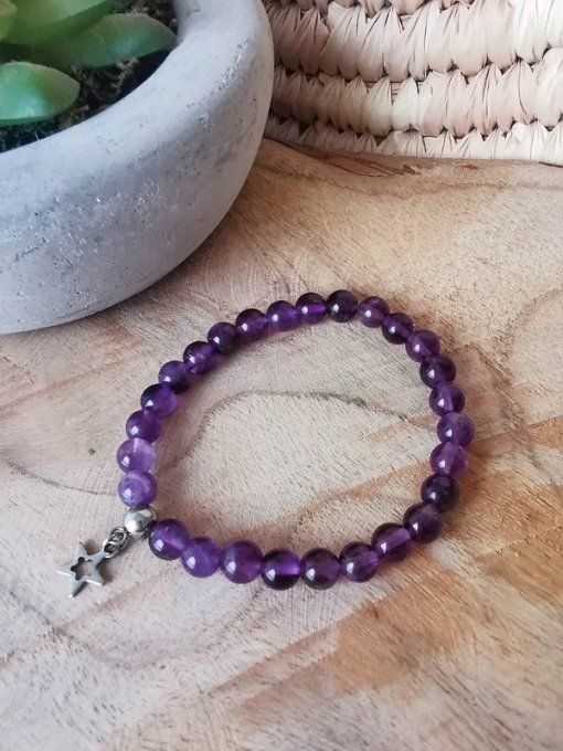 Bracelet en amethyste