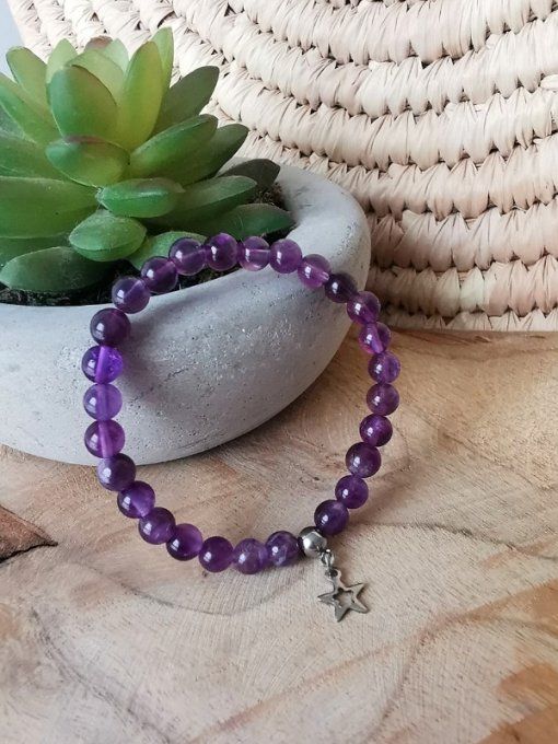 Bracelet en amethyste