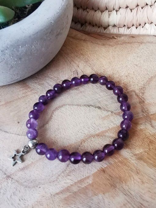 Bracelet en amethyste