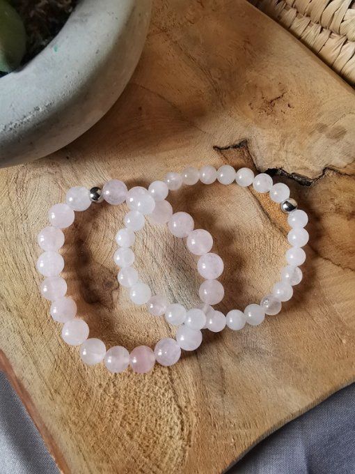 Bracelet quartz rose 