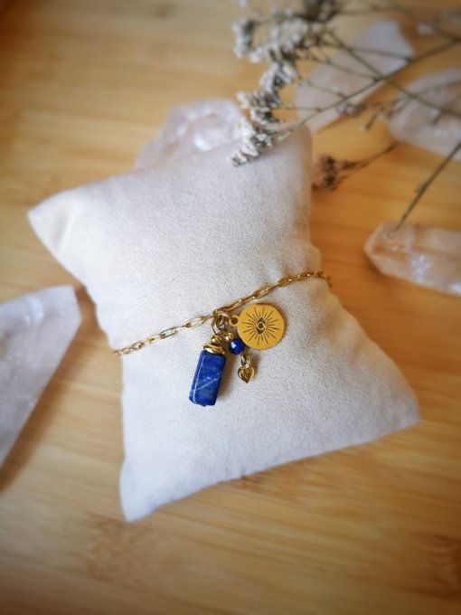 Bracelet amulette lapis lazuli
