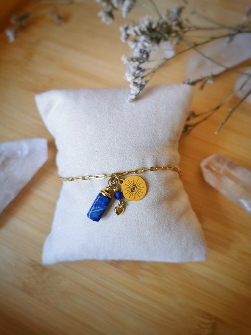 Bracelet amulette lapis lazuli