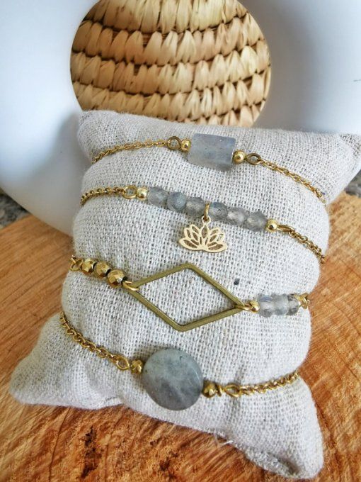 Bracelets en labradorite